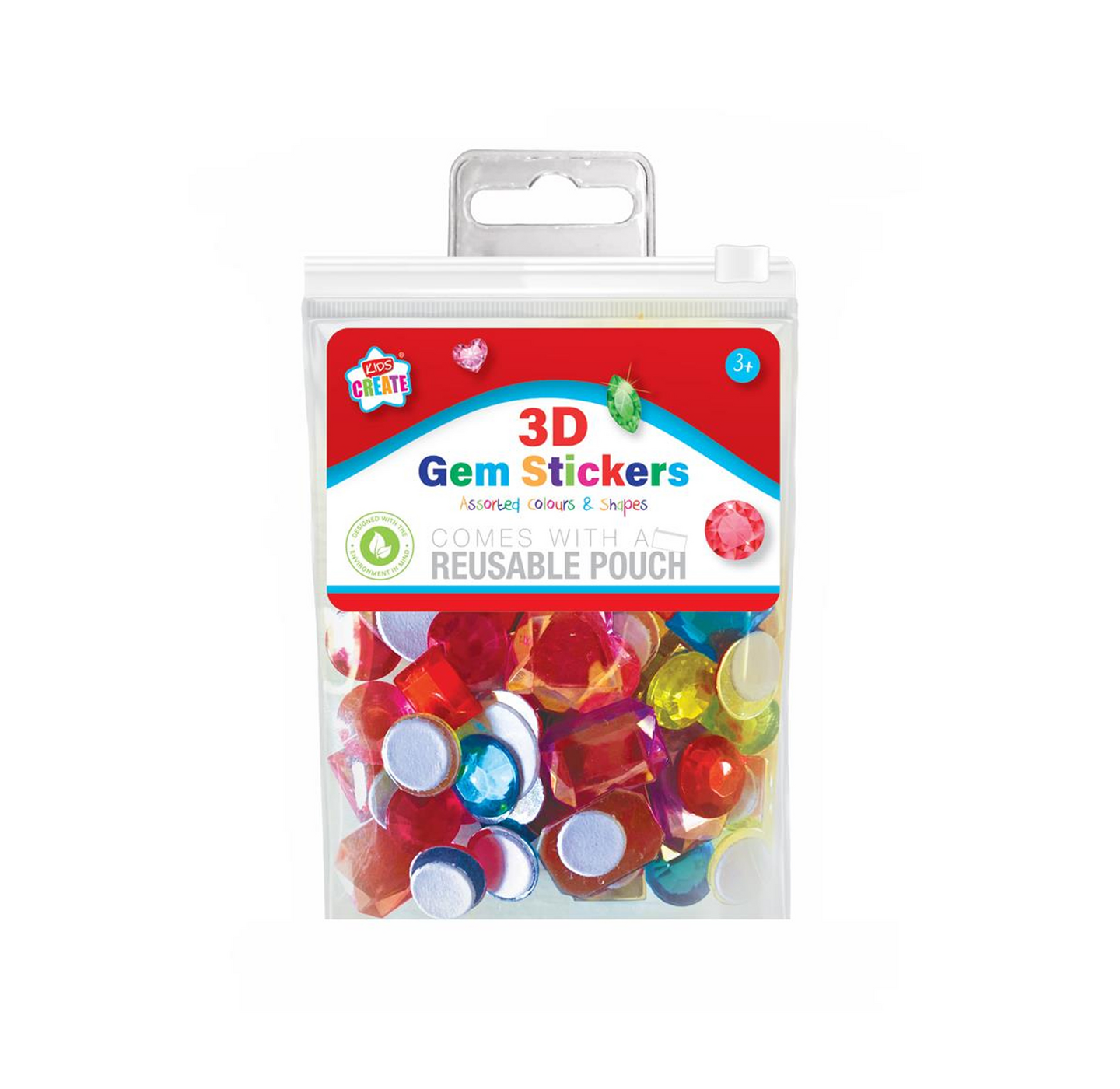 Design Group Kids Create 3D Gem Stickers RRP 2.09 CLEARANCE XL 1